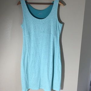 Columbia Cotton tank dress aqua/mint blue Med